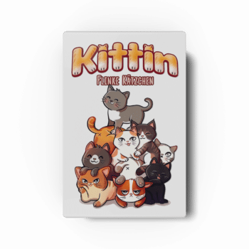 Kittin - Flinke Kätzchen - Schnelles Katzenstapelspiel (DE) – Das flinke Spiel in der Minzdose von Alley Cat Games als deutsche Edition.