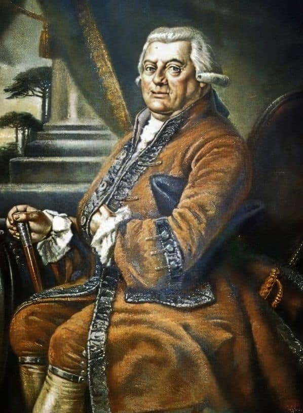 Portrait des Industriellen William Stephens (Guilherme Stephens) (1731-1803) aus dem 18. Jahrhundert von einem unbekannten Künstler